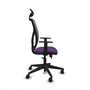 PIQUERAS Y CRESPO Silla de oficina Motilla con mecanismo Sincro/Traslack, Morado y Gris