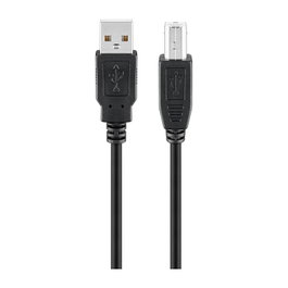 Goobay Cable USB 2.0 USB-A a USB-B, 1,8 m, Negro