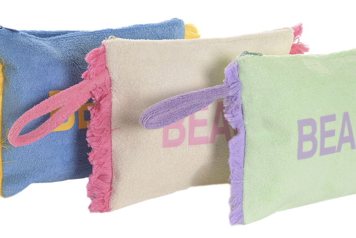 DKD Home Decor Neceser Mediterraneo Azul Verde 5 x 22 x 30 cm Poliester (6 Unidades)