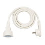 Brennenstuhl Cable alargador con enchufe plano angular, 3 metros, Blanco