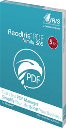 I.R.I.S. Readiris PDF Family 365 Software para Windows