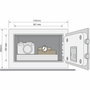 Yale Caja fuerte electrónica para hotel YSG/200/DB2 de 8,6L