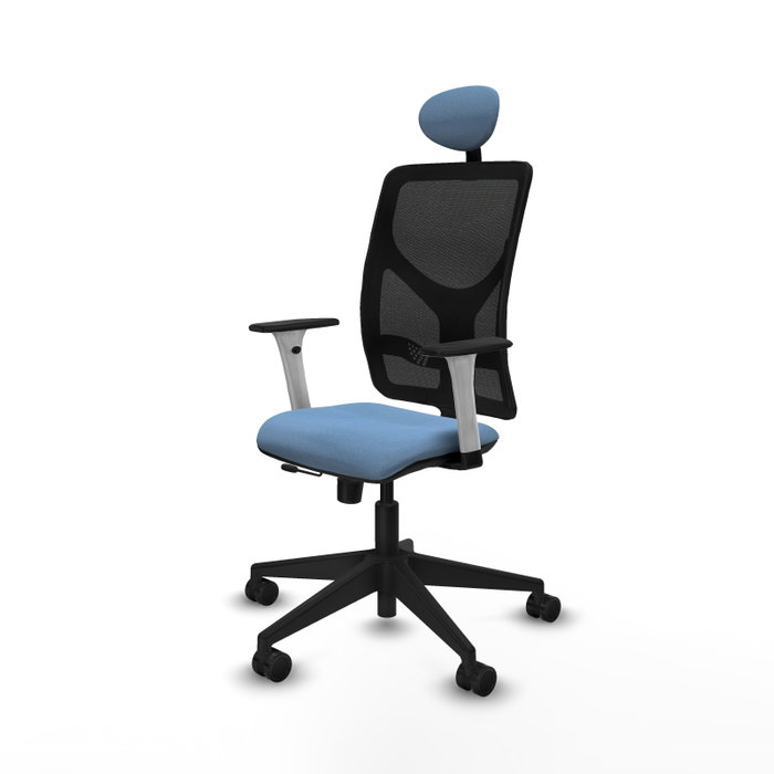 PIQUERAS Y CRESPO Silla de oficina Motilla Azul cielo con mecanismo Sincro/Traslack PIQUERAS Y CRESPO Silla de oficina Motilla Azul cielo con mecanismo Sincro/Traslack