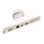 DeLOCK 64097 Cubierta antipolvo para USB Tipo C hembra con agarre grande, 10 unidades, Blanco