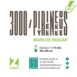 ALPINA 3000 PIRINEOS (MAPA DE RASCAR) 1:175000