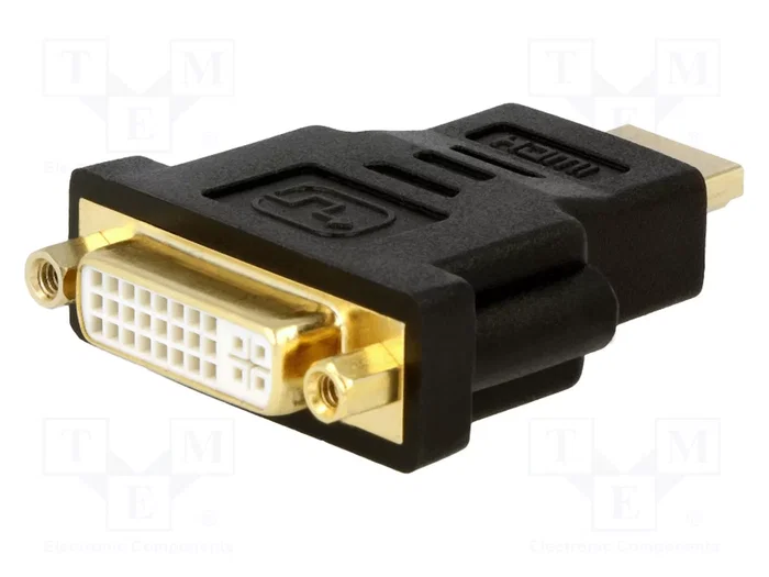 Digitus Adaptador HDMI tipo A a DVI-I (24+5) Macho/Hembra Full HD Negro Digitus Adaptador HDMI tipo A a DVI-I (24+5) Macho/Hembra Full HD Negro