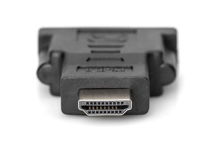 Digitus AK-330505-000-S Adaptador HDMI Tipo A Macho a DVI-I Hembra (24+5), Negro, Compatible Full HD 1080p 60Hz, Resolución 1920x1200