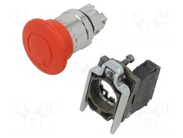 SCHNEIDER ELECTRIC Interruptor de emergencia Harmony XB4 rojo NC
