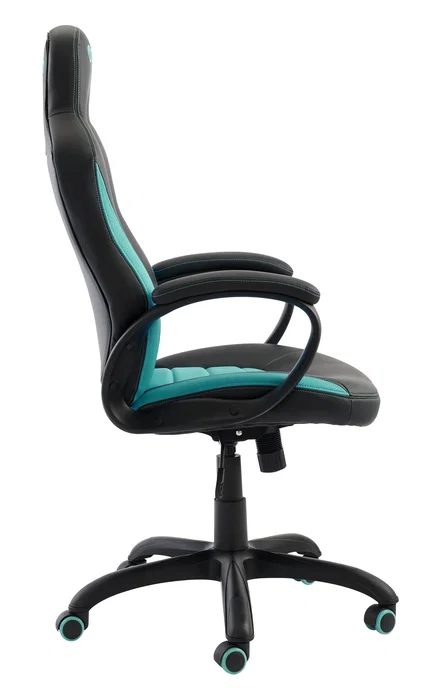 Nacon PCCH-350 Silla Gaming Universal, Asiento Acolchado Negro y Turquesa, Ergonomía, 100 kg de Peso Máximo