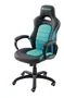 Nacon PCCH-350 Silla Gaming Universal, Asiento Acolchado Negro y Turquesa, Ergonomía, 100 kg de Peso Máximo