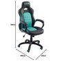 Nacon Silla gaming negro verdeaccs