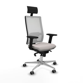PIQUERAS Y CRESPO Silla de oficina Horna con mecanismo Sincro, Blanco