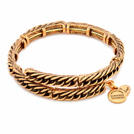 Alex And Ani Pulsera Vispera Acab Envej V16W47RG Dorado