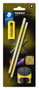 Staedtler 181 Norix Lápices de Grafito HB con Afilalápices y Goma, Blíster Amarillo