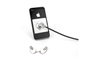 COMPULOCKS Placa de bloqueo universal para tablet con cable de seguridad con llave - Negro