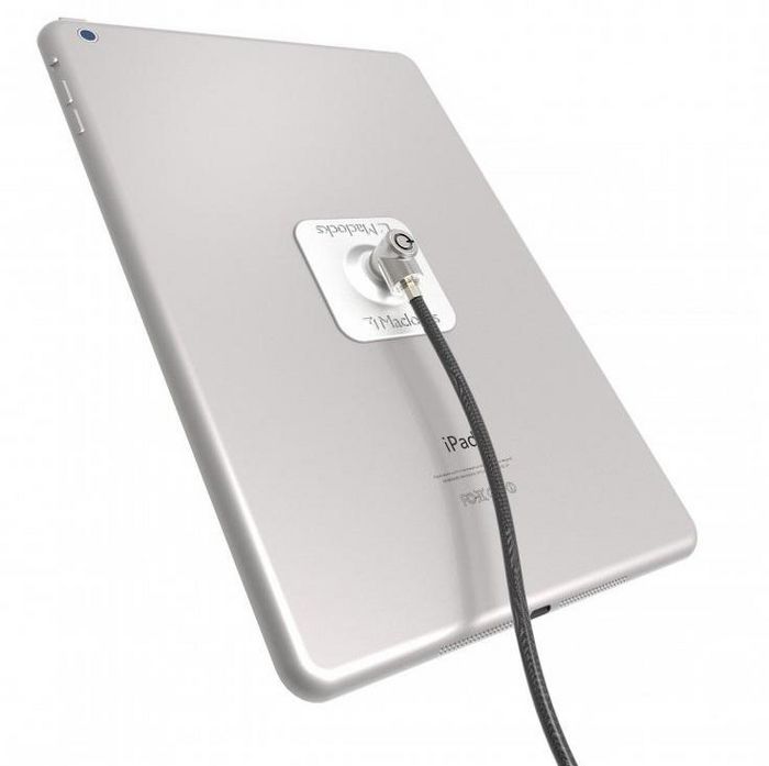 COMPULOCKS Placa de bloqueo universal para tablet con cable de seguridad con llave - Negro COMPULOCKS Placa de bloqueo universal para tablet con cable de seguridad con llave - Negro