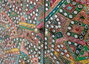 Giner y Colomer Mueble Auxiliar de Madera Maciza de Mango con 2 Puertas y Mosaico Decorativo