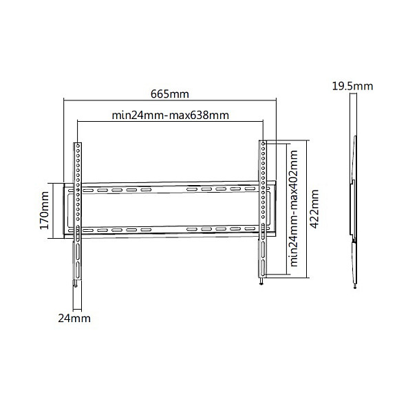 Equip Soporte de Pared Fijo para TV 37-75 pulgadas Equip Soporte de Pared Fijo para TV 37-75 pulgadas