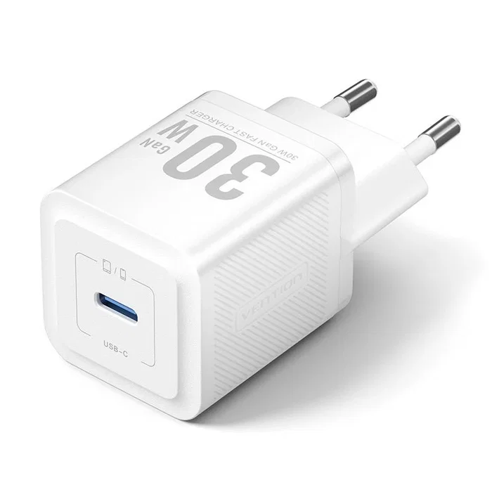 Vention Cargador de Pared GaN FEZW0-EU 1xUSB-C 30W Blanco Vention Cargador de Pared GaN FEZW0-EU 1xUSB-C 30W Blanco