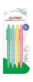 Boligrafo Alpino Soft Touch Pastel 1Mm Blister De 4 (Set de 12)