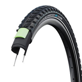 Schwalbe Marathon 365 Neumático Todoterreno 20x2.15 55-406 Antipinchazos E-Bike 50km/h Reflectante