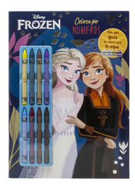 DISNEY LIBROS, Frozen. Colorea por números con ceras - Disney