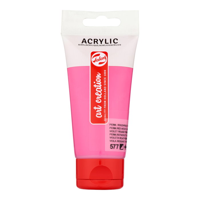 Talens Art Creation Pintura Acrílica Tubo 75 ml Violeta Rojo Permanente Claro 577 Talens Art Creation Pintura Acrílica Tubo 75 ml Violeta Rojo Permanente Claro 577