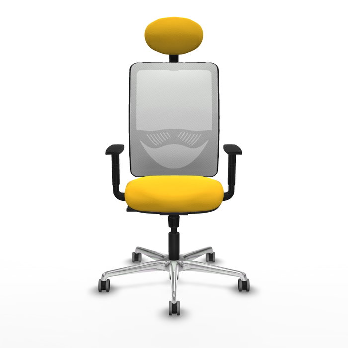 PIQUERAS Y CRESPO Silla de oficina Zulema Mecanismo Sincro Amarillo y Blanco PIQUERAS Y CRESPO Silla de oficina Zulema Mecanismo Sincro Amarillo y Blanco