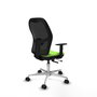 PIQUERAS Y CRESPO Silla de oficina Jorquera con mecanismo Sincro/Traslack Pistacho y Negro