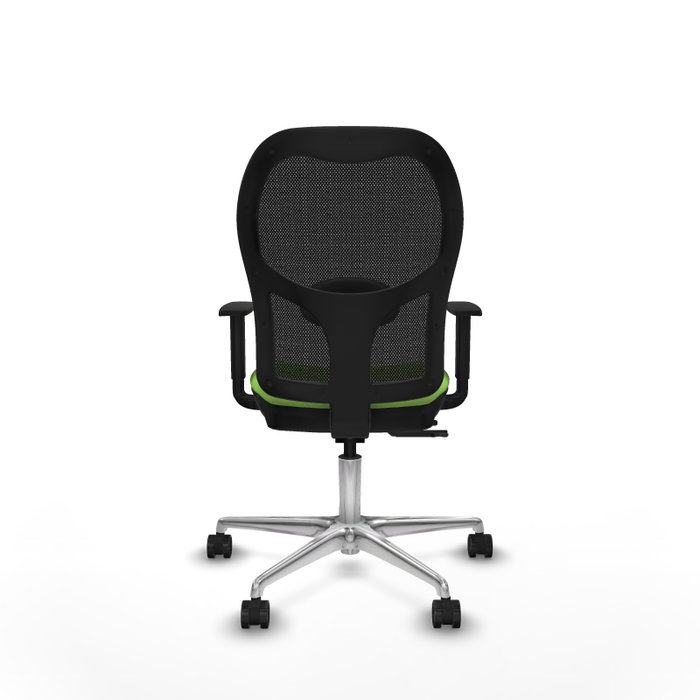PIQUERAS Y CRESPO Silla de oficina Jorquera con mecanismo Sincro/Traslack Pistacho y Negro