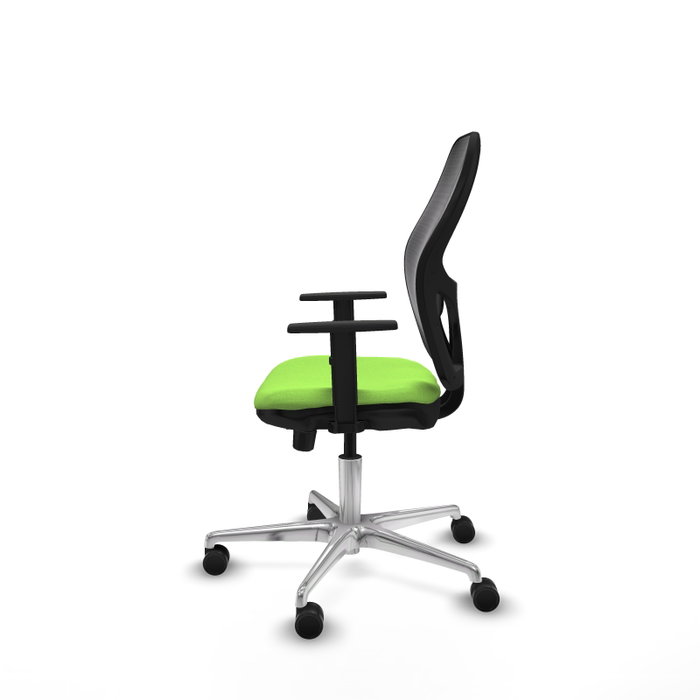 PIQUERAS Y CRESPO Silla de oficina Jorquera con mecanismo Sincro/Traslack Pistacho y Negro