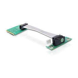DeLOCK 41370 Tarjeta Riser Mini PCI Express a PCI Express x1 con cable flexible