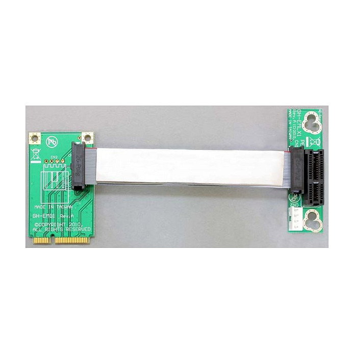 DeLOCK Riser Karte 41370 Adaptador Mini PCI Express a PCI Express x1 Links Gerichtet para Ampliación de Conectores