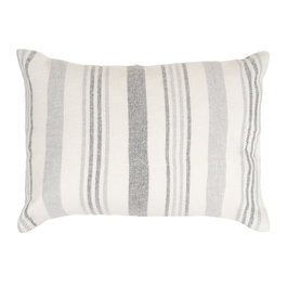 Ixia Cojín Rayas Beige-Gris 70 x 50 cm