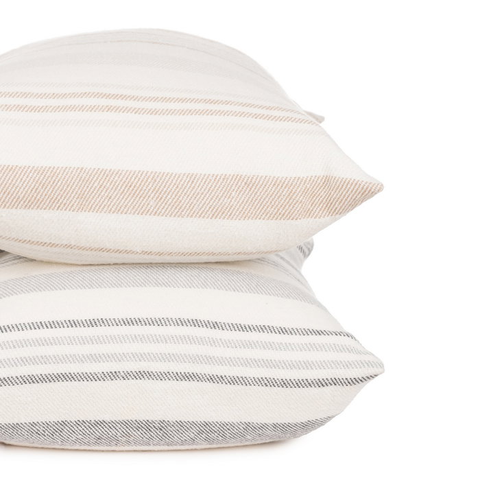 Ixia Cojín Rayas Beige-Gris 70 x 50 cm Ixia Cojín Rayas Beige-Gris 70 x 50 cm
