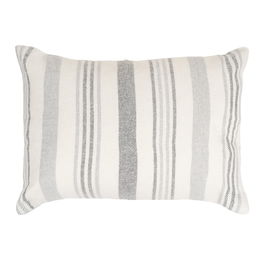 Cojín Rayas Beige-Gris Algodón-Poliéster 70 X 50 cm