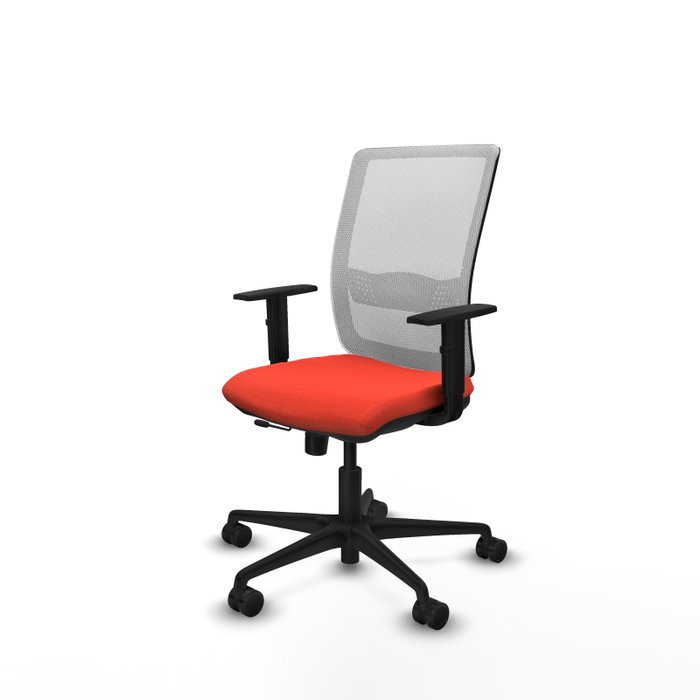 PIQUERAS Y CRESPO Silla de oficina Haches con mecanismo Sincro/Traslack, Naranja oscuro y Blanco PIQUERAS Y CRESPO Silla de oficina Haches con mecanismo Sincro/Traslack, Naranja oscuro y Blanco