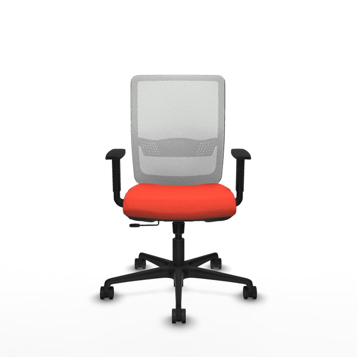 PIQUERAS Y CRESPO Silla de oficina Haches con mecanismo Sincro/Traslack, Naranja oscuro y Blanco PIQUERAS Y CRESPO Silla de oficina Haches con mecanismo Sincro/Traslack, Naranja oscuro y Blanco