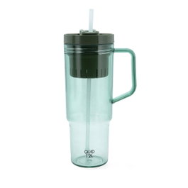 Quid Vaso de Transporte Quidate de 1200ml con Pajita Azul