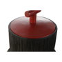 DKD Home Decor Tibor de Resina Negro 22x22x25 cm