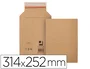 Q-connect Sobre de cartón reciclado 100% Kraft autoadhesivo 314x252x72 mm para envíos