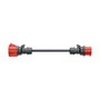 go-e Charger go-e Gemini flex 22 kW Adapter CEE rot Drehstrom 32A a CEE rot 16A, Negro, 30cm Cable, IP55
