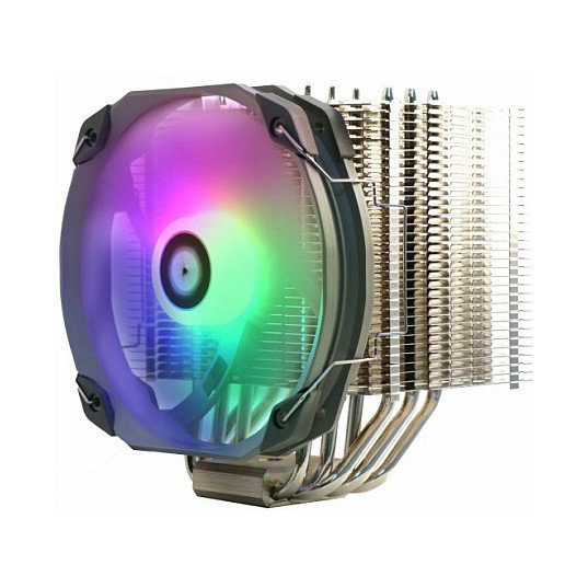 Thermalright HR-02 Plus Disipador Térmico CPU con Ventilador 14 cm, 1500 RPM, 6 Tubos de Calor, Compatible LGA 1150/1151/1155/1156/1200/2011/2066/AM4/AM5, Color Plata y Blanco