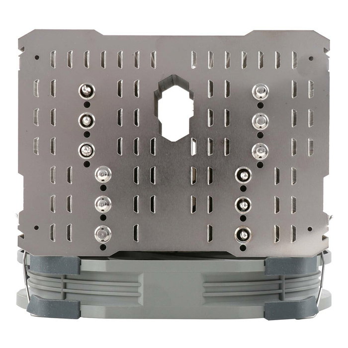 Thermalright HR-02 Plus Disipador Térmico CPU con Ventilador 14 cm, 1500 RPM, 6 Tubos de Calor, Compatible LGA 1150/1151/1155/1156/1200/2011/2066/AM4/AM5, Color Plata y Blanco