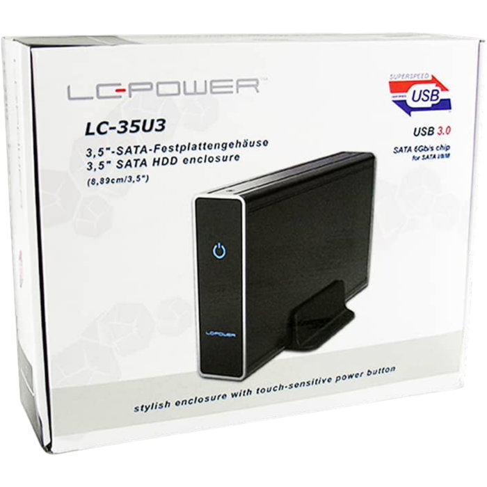 LC-Power Cable SATA USB3 de 8 cm negro