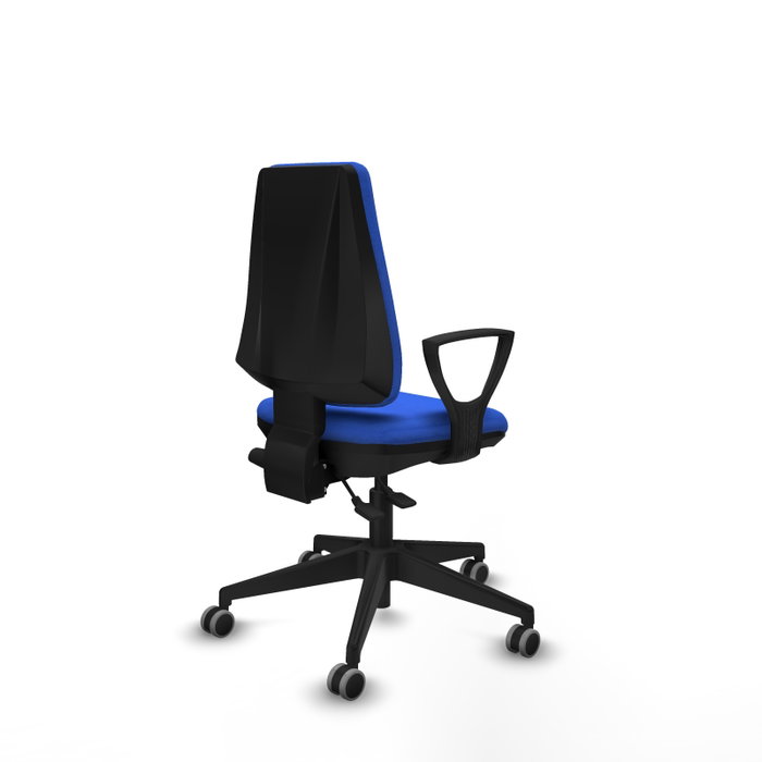 PIQUERAS Y CRESPO Silla de oficina Elche Azul con mecanismo Asincro