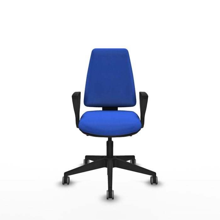 PIQUERAS Y CRESPO Silla de oficina Elche Azul con mecanismo Asincro