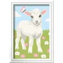 Ravensburger CreArt Kids - Pintar por números Oveja, Kit de pintura por números 8x12cm, a partir de 7 años, 12023215