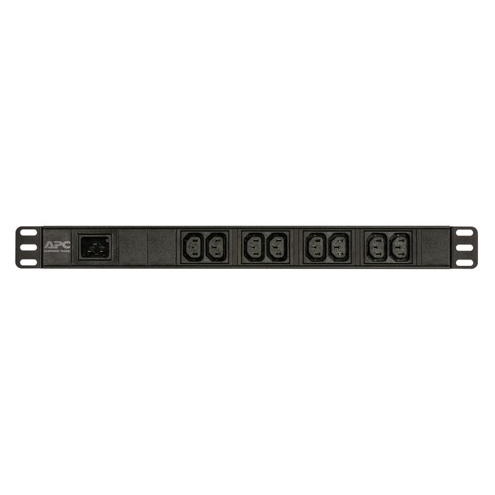 APC Easy Basic PDU EPDU1016B 1U 16A 230V 8x C13 44x482x44 mm Negro