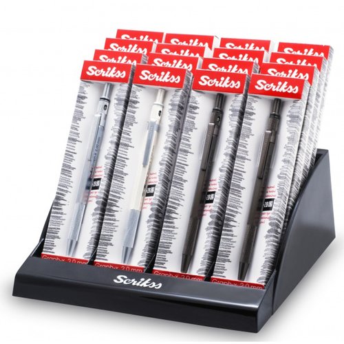 Portaminas Scrikss Graph-X 0.5 Mm Expositor De 16